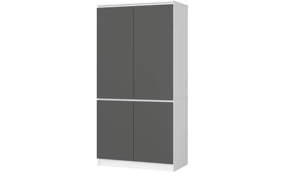Drehtürenschrank Valentina 90 cm breit, Perspektive