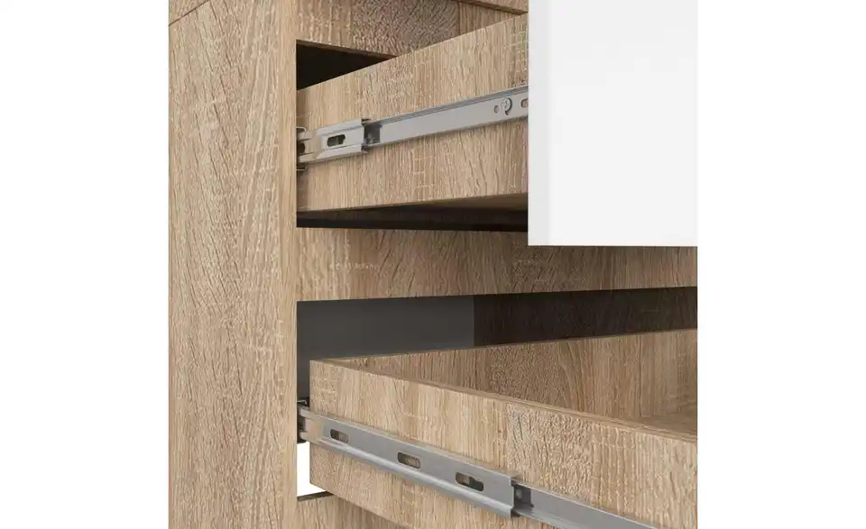 Drehtürenschrank Sina mit 2 Schubladen, Detailansicht