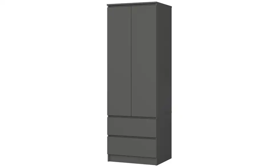 Drehtürenschrank Sina mit 2 Schubladen, Perspektive