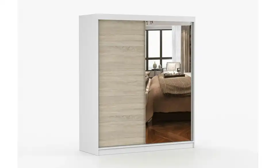 Schwebetürenschrank Bodmin 2-türig, Detailansicht