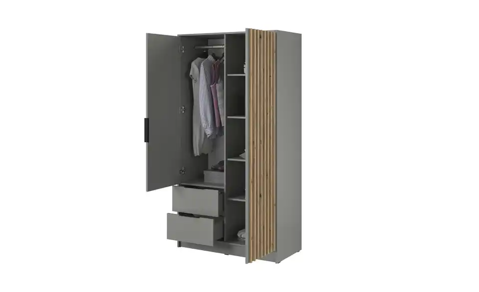 Drehtürenschrank Nelly, geöffnet