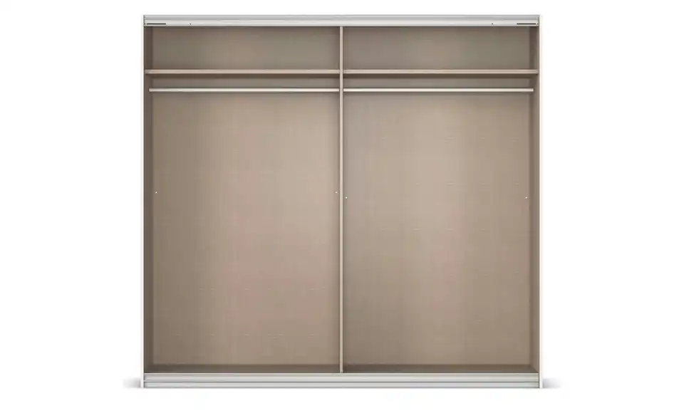 Schwebetürenschrank Malva Extra mit Spiegel, geöffnet
