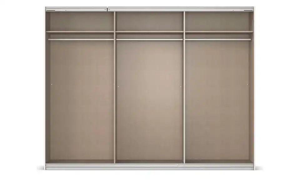 Schwebetürenschrank Malva Extra mit Spiegel, geöffnet