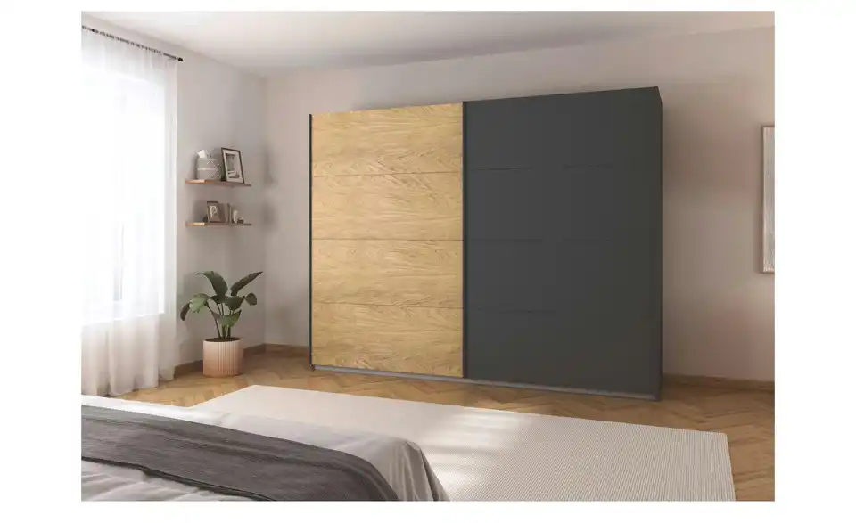 Schwebetürenschrank Malva Extra 2 türig, in Wohnsituation