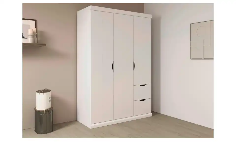 Kleiderschrank Frieda mit Schubladen, in Wohnsituation