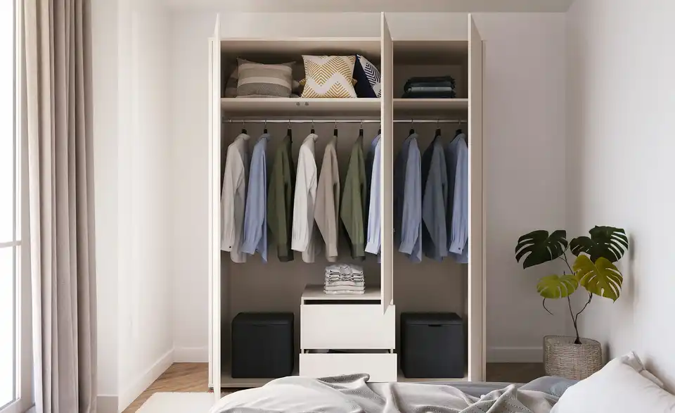 Drehtürenschrank Bolognano, in Wohnsituation