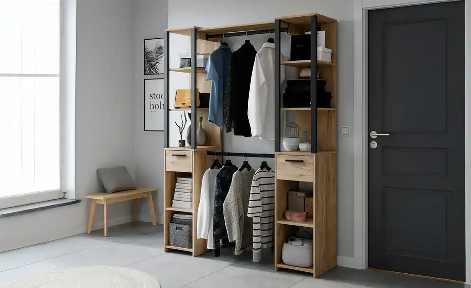 Offener Kleiderschrank Kendal, in Wohnsituation