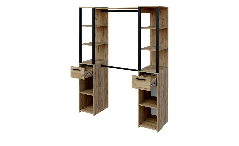 Offener Kleiderschrank Kendal, geöffnet