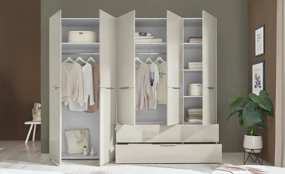 Kleiderschrank 5-türig Vitreo Neo, in Wohnsituation
