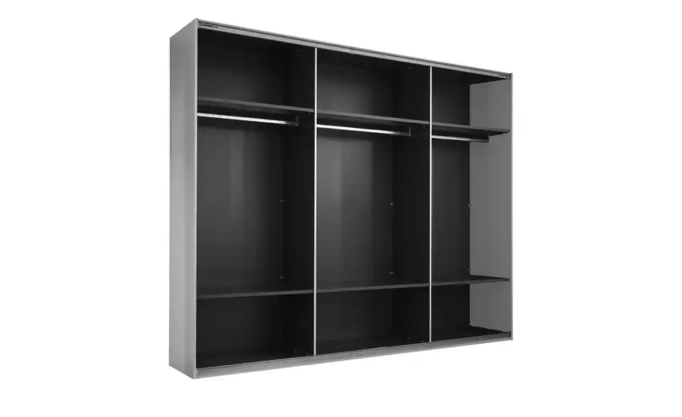 Schwebetürenschrank Minda, geöffnet