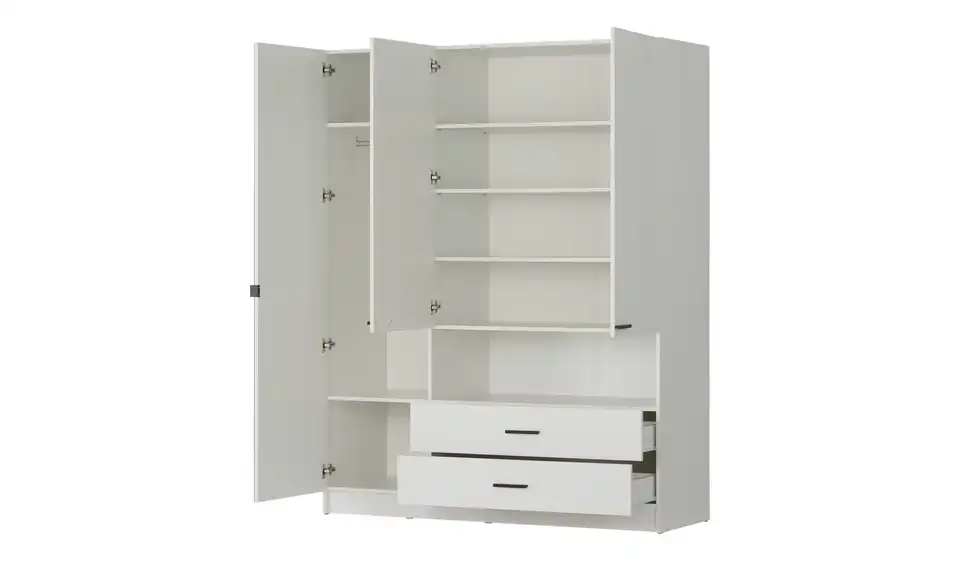 Drehtürenschrank Turyn, geöffnet