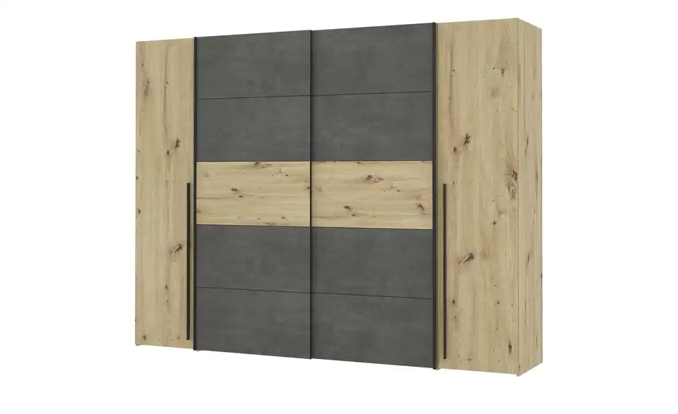 Schwebetürenschrank mit Drehtüren Neath, Perspektive