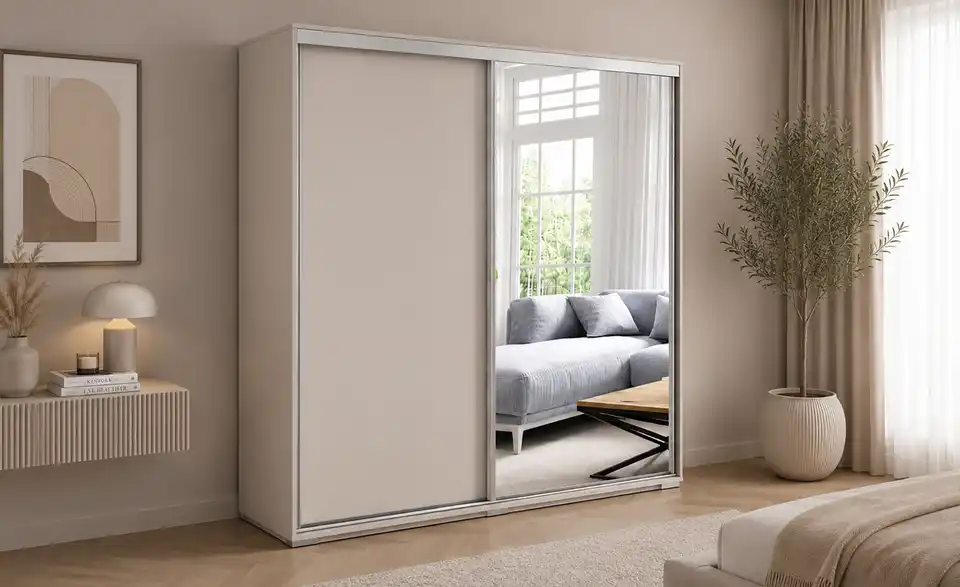 Schwebetürenschrank Abberton, in Wohnsituation