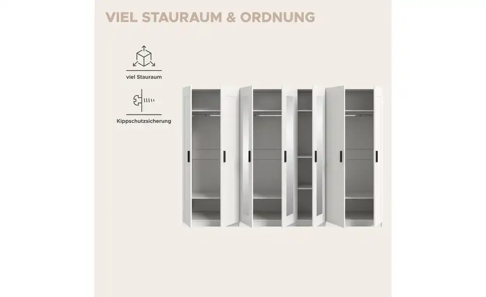 Kleiderschrank Vellow, Bild mit Text