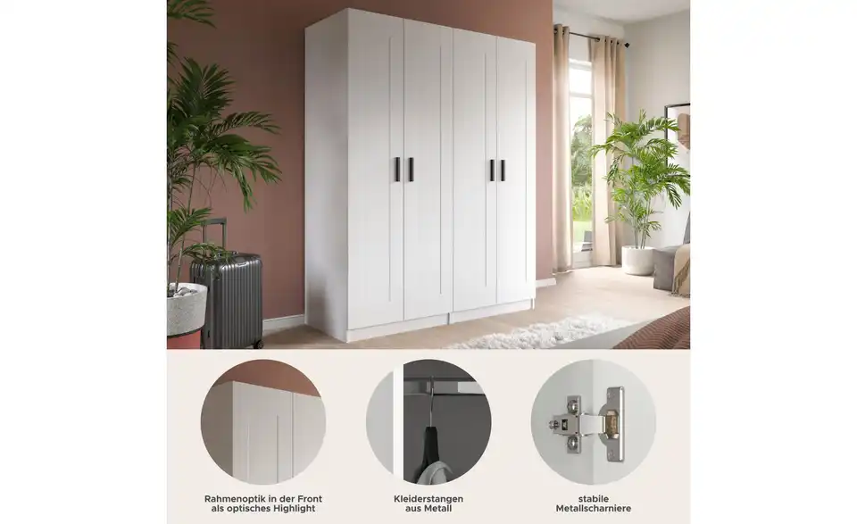Kleiderschrank Vellow, Bild mit Text