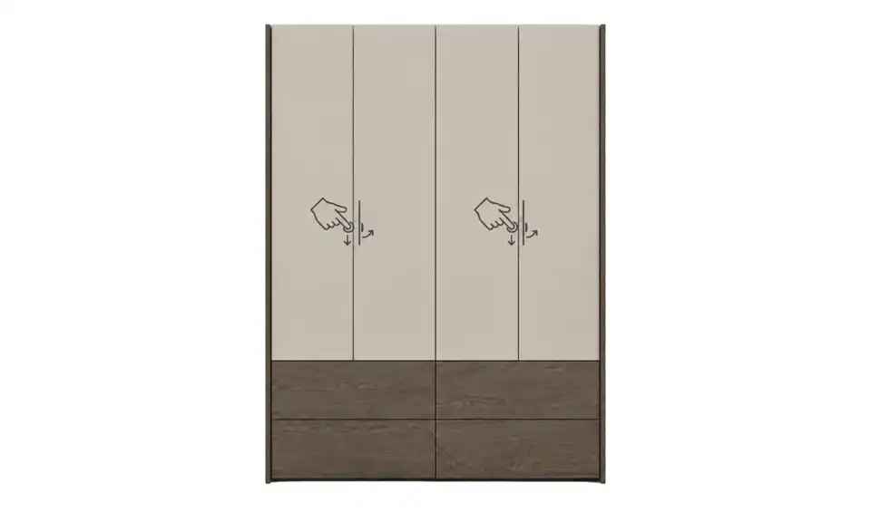 Höffner Selection Drehtürenschrank Mina, Funktionsansicht