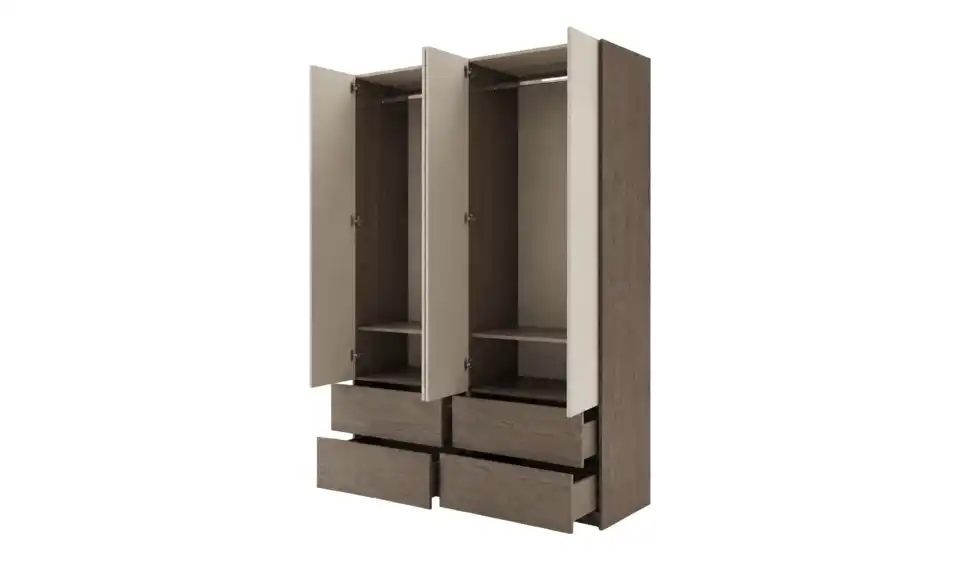 Höffner Selection Drehtürenschrank Mina, geöffnet