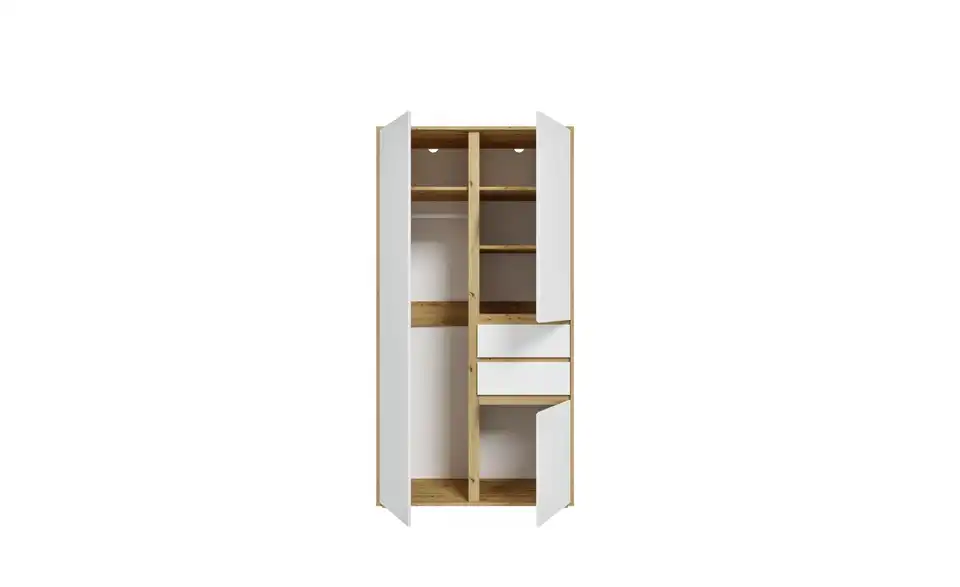 Kleiderschrank Felden, geöffnet