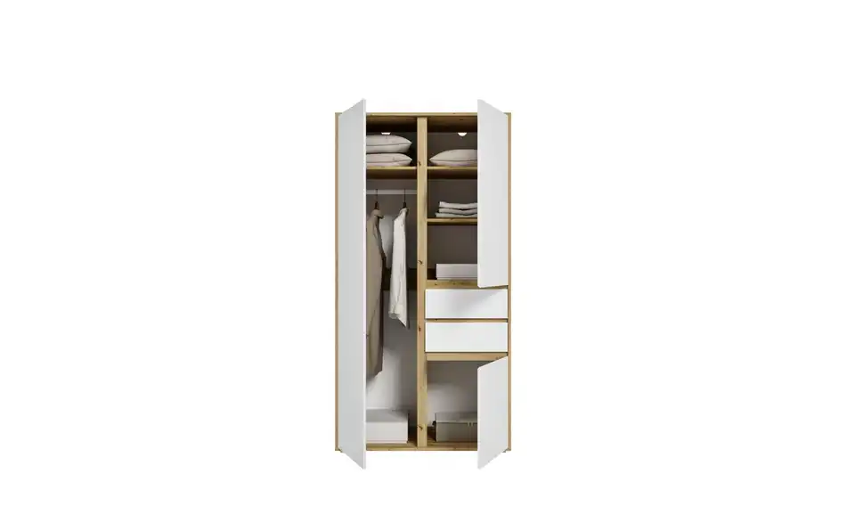 Kleiderschrank Felden, geöffnet