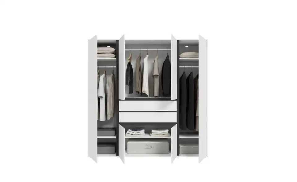 Kleiderschrank Felden, geöffnet