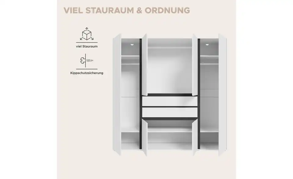 Kleiderschrank Felden, Bild mit Text