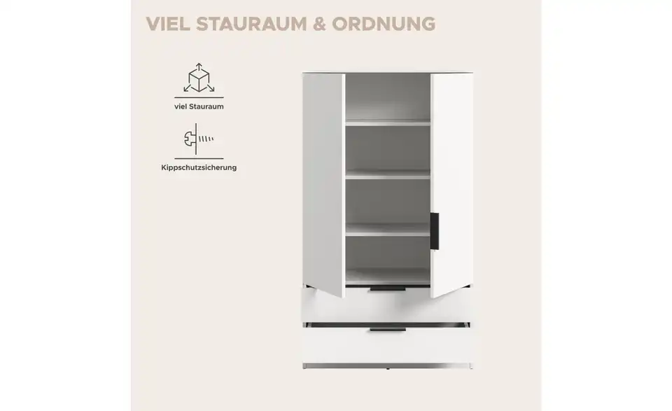 Wäscheschrank Kelty, Bild mit Text