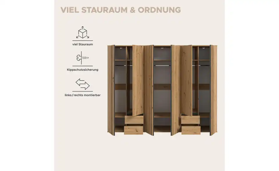 Kleiderschrank Thomby, Bild mit Text