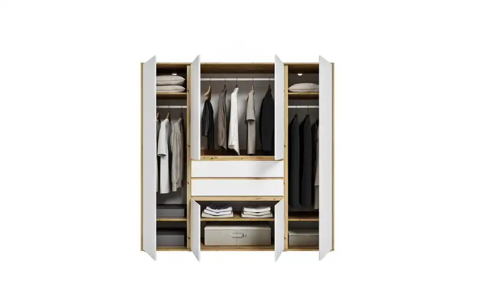 Kleiderschrank Felden, geöffnet