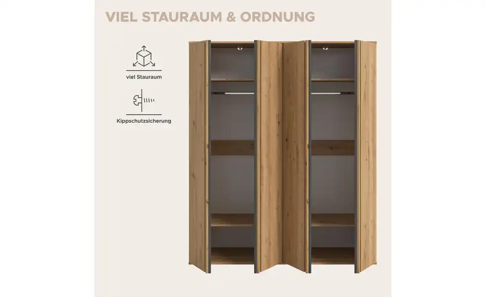 Kleiderschrank Thomby, Bild mit Text