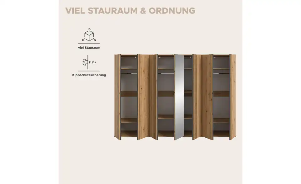 Kleiderschrank Thomby, Bild mit Text