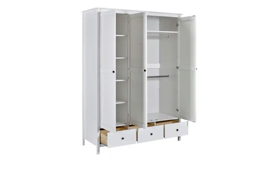 Massivholz-Drehtürenschrank Landliv aus Massivholz, Perspektive