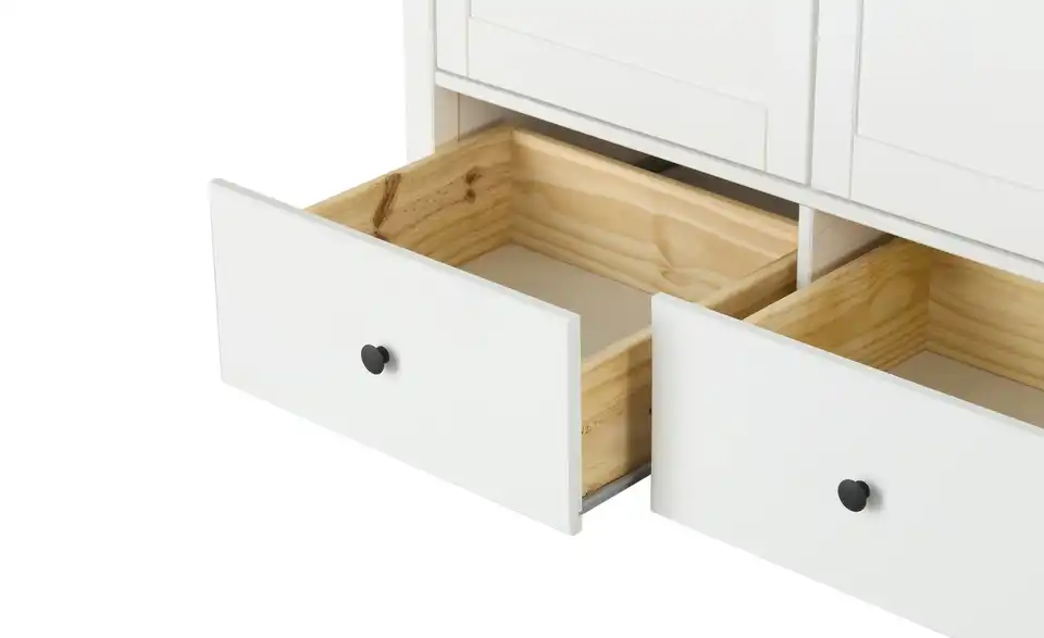 Massivholz-Drehtürenschrank Landliv aus Massivholz, Detailansicht