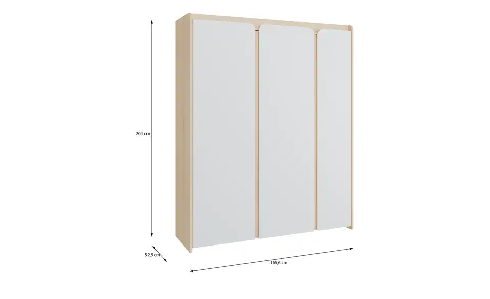 Kleiderschrank Holly, Bemaßung
