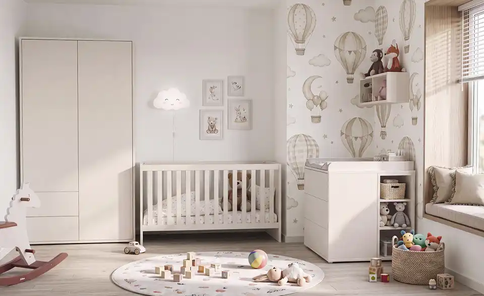 Kinderbett Bergamo, in Wohnsituation