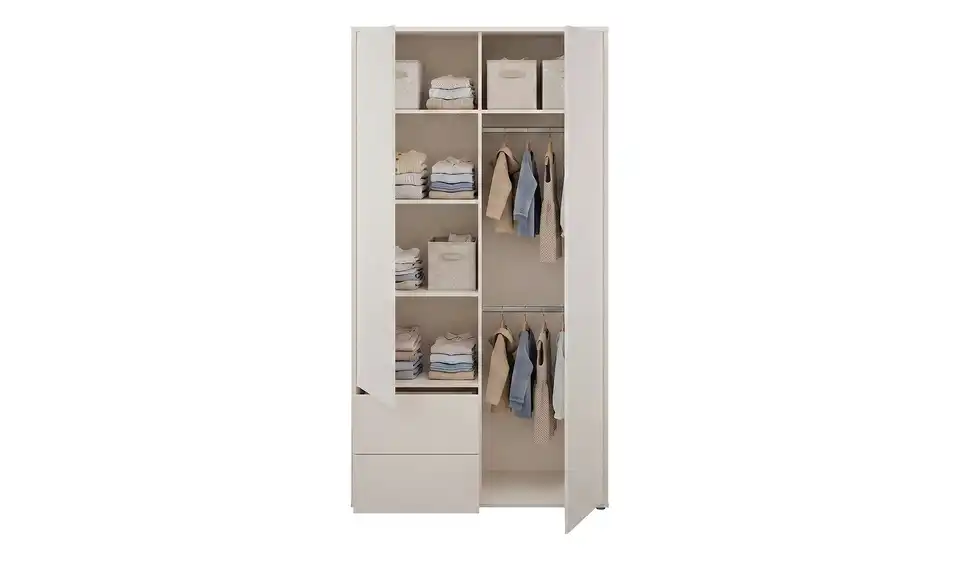 Kleiderschrank Bolognano, geöffnet