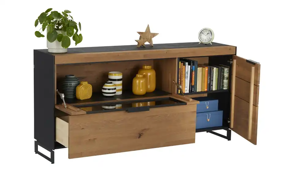 SCHÖNER WOHNEN Kollektion Sideboard Yoris, geöffnet