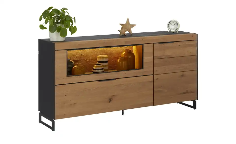 SCHÖNER WOHNEN Kollektion Sideboard Yoris, Beleuchtet