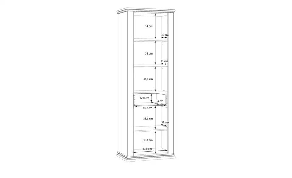 Vitrine Countryside, Bemaßung