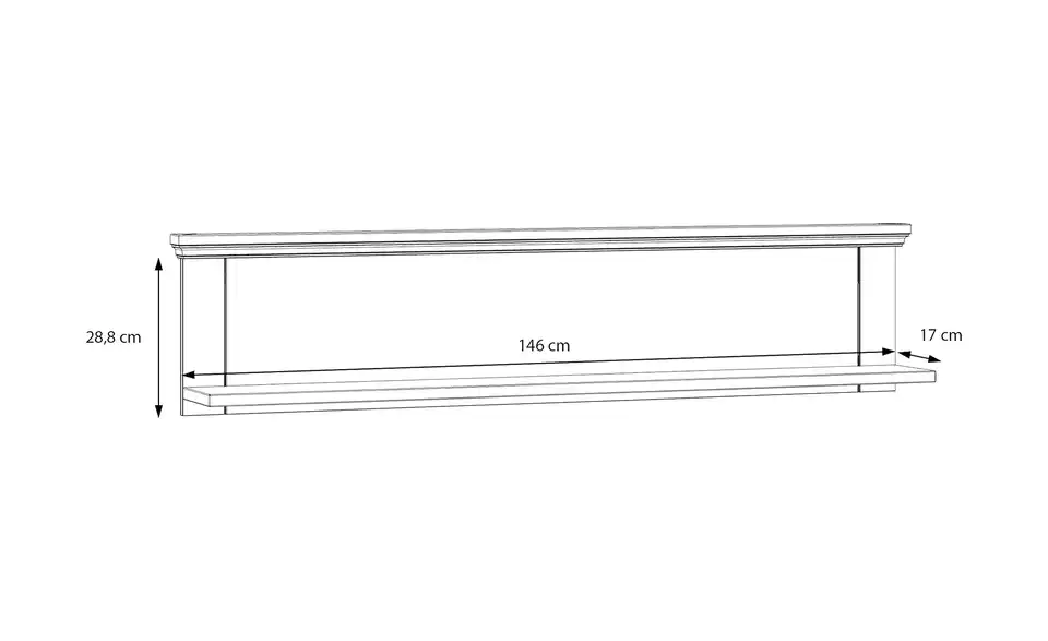 Wandboard Countryside, Bemaßung