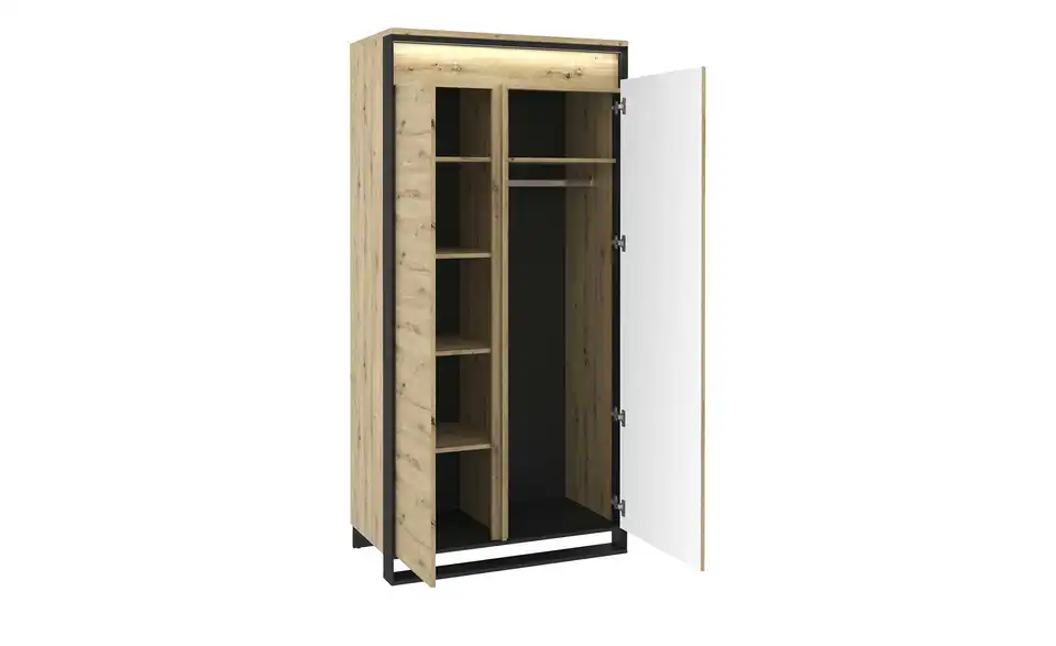 Kleiderschrank Borba, geöffnet