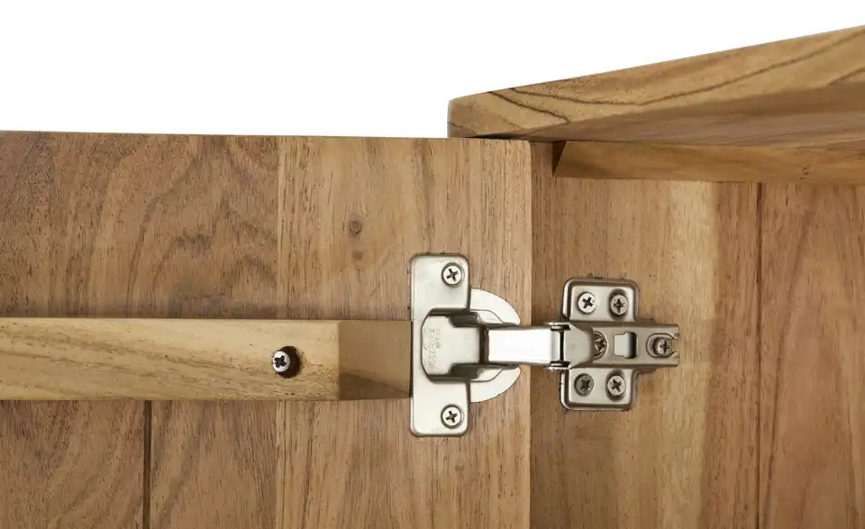 Highboard Calatria aus Massivholz, Detailansicht