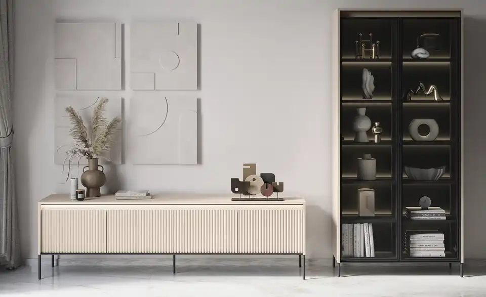 Vitrine Trend inkl. Beleuchtung, in Wohnsituation