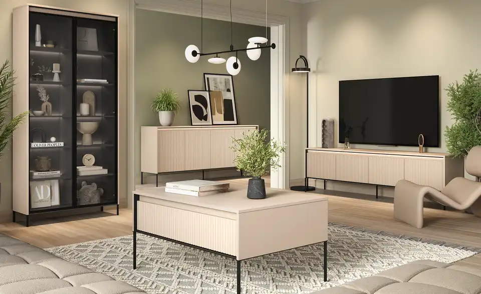 Vitrine Trend inkl. Beleuchtung, in Wohnsituation