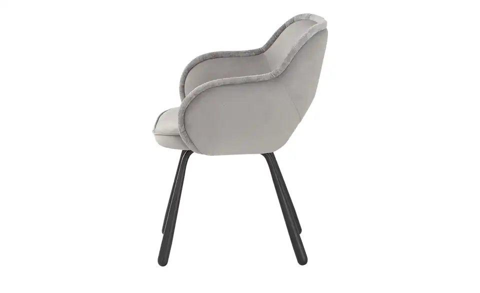 uno Esszimmerstuhl Gaby mit umlaufender Keder, Profilansicht