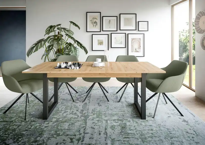 Esstisch 150 x 90 cm Tili ausziehbar, in Wohnsituation