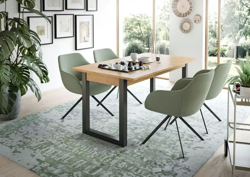 Esstisch 150 x 90 cm Tili ausziehbar, in Wohnsituation