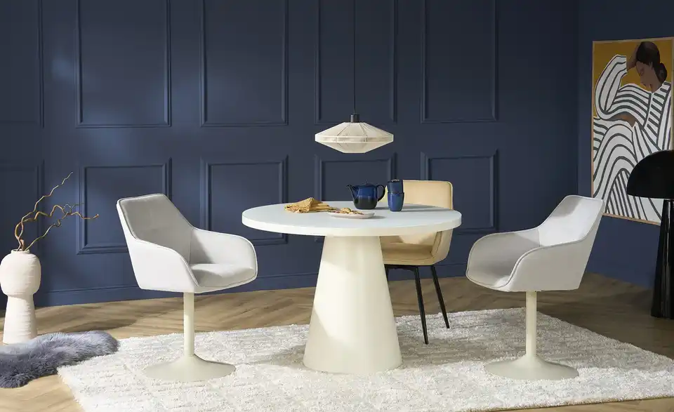 Esstisch Reflection mit Glastischplatte, in Wohnsituation