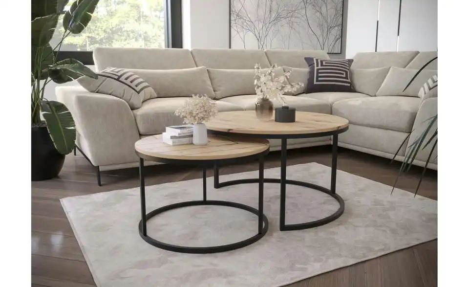 Selsey Couchtisch 2er Set Bello, in Wohnsituation