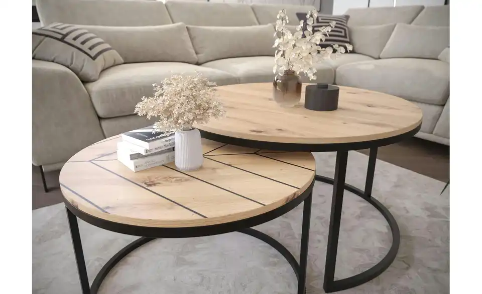 Selsey Couchtisch 2er Set Bello, in Wohnsituation