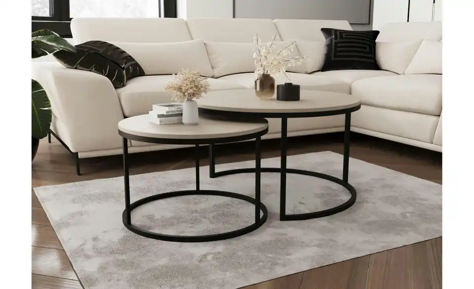 Selsey Couchtisch 2er Set Bello, in Wohnsituation